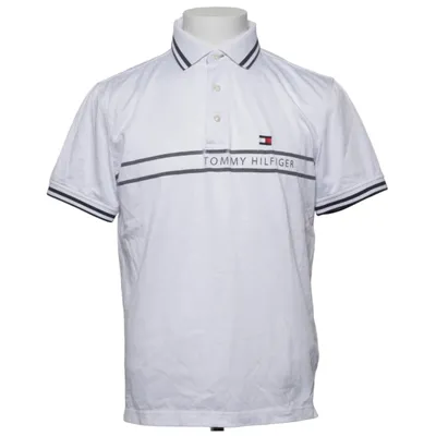 Poloshirt (Wit, Blauw) van Tommy Hilfiger Golf Katoen, Polyester