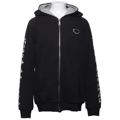 Hoodie (Black) from Philipp Plein Homme Cotton, Polyester