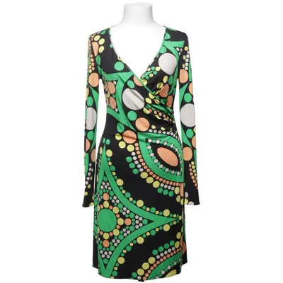 Wikkeljurk (Zwart, Groen, Geel, Oranje, Wit) van Emilio Pucci Zijde