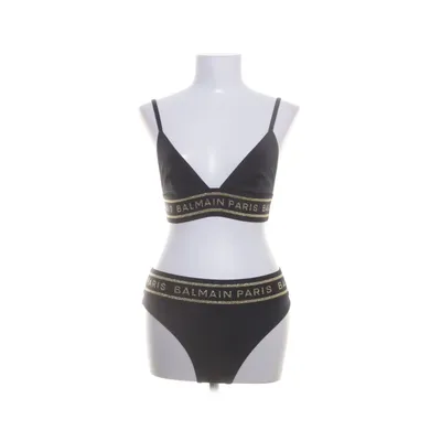 Bikini (Svart, Guldfärgad) från Balmain Nylon, Elastan