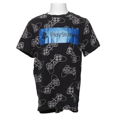 T-shirt (Zwart, Wit) van Playstation Katoen, Elastaan
