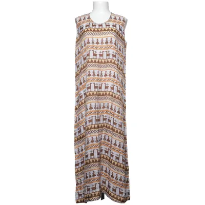 Maxi dress (Brown, White, Yellow) from Comme des Garçons Cupro