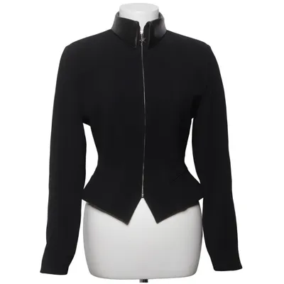 Jacket (Black) from Mugler Acetate, Elastane, Polyester