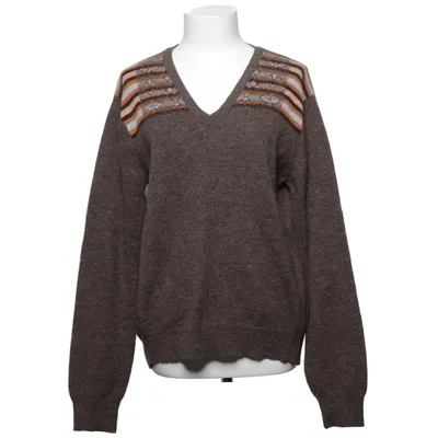 Sweater (Brown, Multicolored) from Dries van Noten Wool