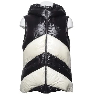 Down vest (Black, White) from Moncler Down, Feather
