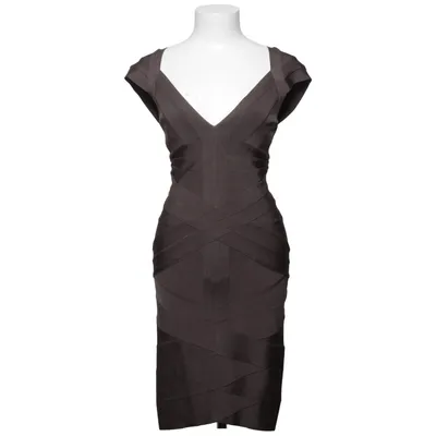 Cocktailkjole (Grå) fra Herve Leger Elastan, Polyamid, Viscose