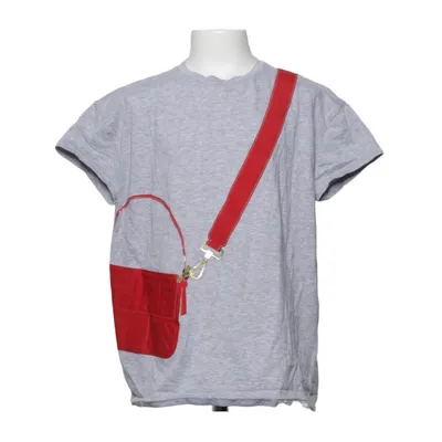 T-shirt (Grå, Röd) från Fendi Kids Bomull