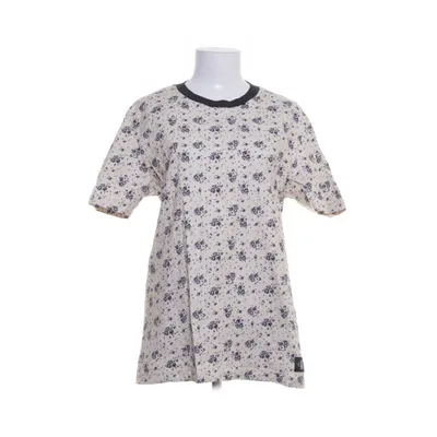 T-shirt (Beige, Sort) fra Calvin Klein Jeans Bomuld