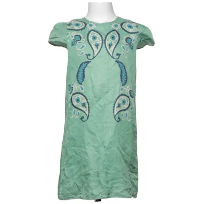 Robe (Vert, Multicolore) de Gucci Coton, Cupro, Soie