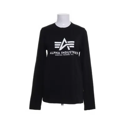 Långärmad t-shirt (Svart, Vit) från Alpha Industries