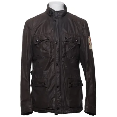 Safarijacke (Braun) von Polo Jeans Company Ralph Lauren Baumwolle, Leder, Polyamid
