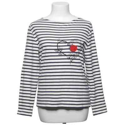 Lange mouwen shirt (Blauw, Wit) van Saint Laurent Katoen