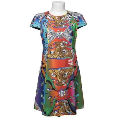 Jurk (Blauw, Groen, Meerkleurig) van Versus Versace Polyester