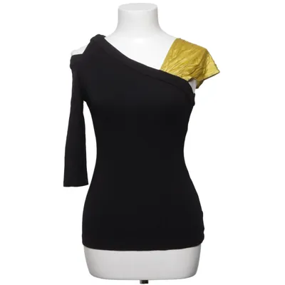 Top (Zwart, Geel) van Versace Collection Elastaan, Polyamide, Viscose