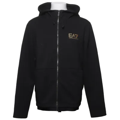 Capuchon sweater (Zwart) van Emporio Armani Elastaan, Polyester, Viscose