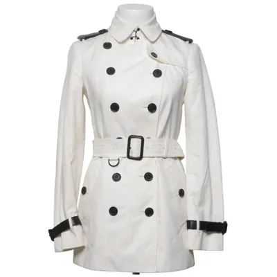 Trenchcoat (Wit) van Burberry Acetaat, Katoen, Cupro, Viscose