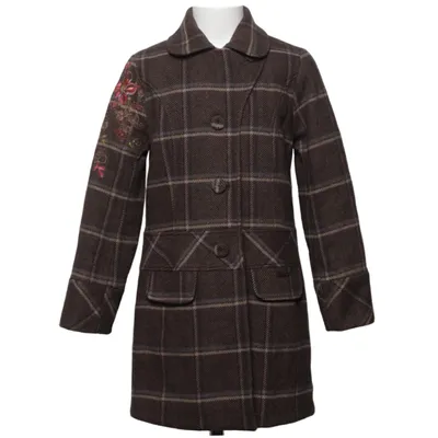 Mantel (Braun, Lila, Orange) von Kenzo Kids Baumwolle, Elasthan, Polyester, Wolle