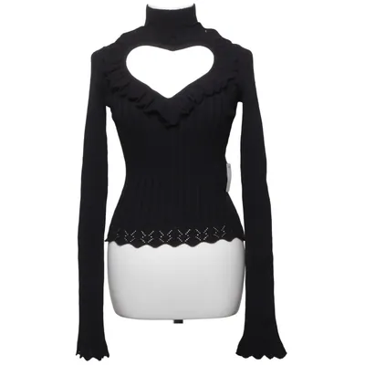 Pull-over (Noir) de Balenciaga Coton, Élasthane, Polyamide