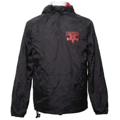 Anorak (Schwarz, Rot) von Thrasher Baumwolle, Nylon, Polyester