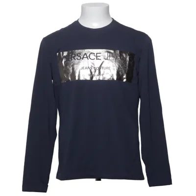 T-shirt à manches longues (Bleu) de Versace Jeans Couture