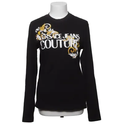 T-shirt à manches longues (Noir) de Versace Jeans Couture Coton