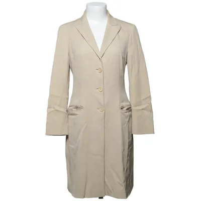 Coat (Beige) from Dolce & Gabbana Elastane, Polyamide, Wool