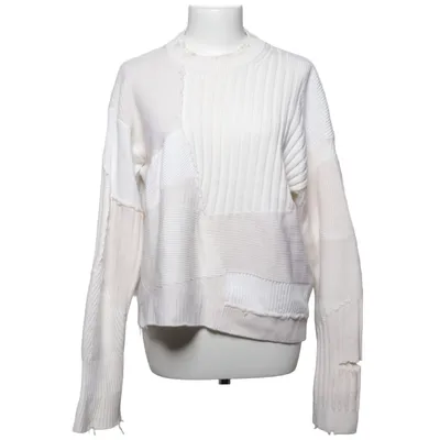 Strickpullover (Weiß) von Helmut Lang Kaschmir, Baumwolle, Wolle