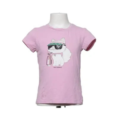 T-shirt (Roze) van Karl Lagerfeld Kids Katoen, Elastaan, Modal