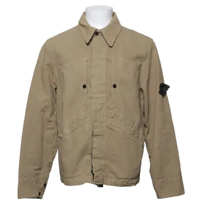 Overshirt (Beige, Groen) van Stone Island Katoen, Hennep