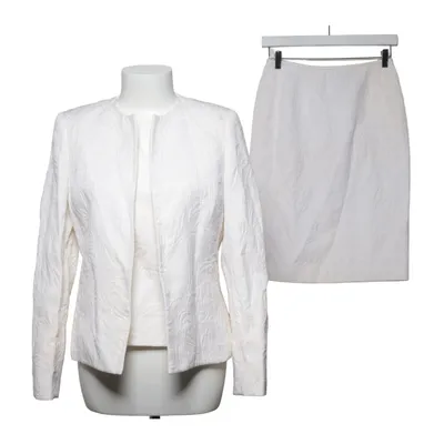 Tailleur jupe (Blanc) de Kasper Acétate, Coton, Polyester