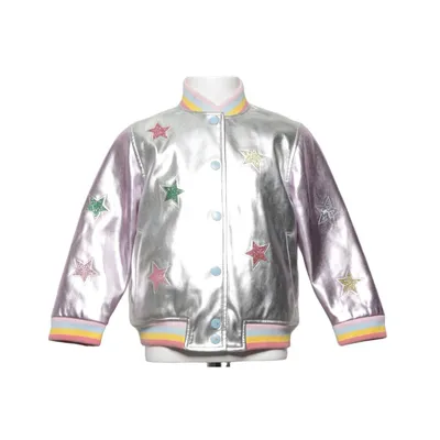 Bomberjacka (Silverfärgad, Flerfärgad) från Stella McCartney Kids Bomull, Elastan, Polyester