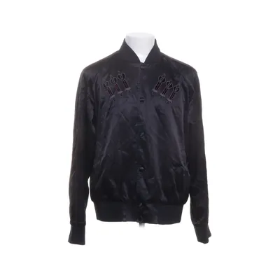 Bomber jacket (Black) from Valentino Elastane, Polyamide, Polyester
