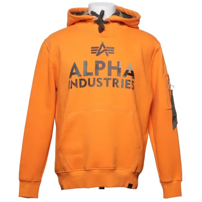 Huvtröja (Orange) från Alpha Industries Bomull, Polyester