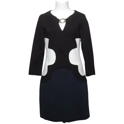 Jurk (Zwart, Blauw, Wit) van Cavalli Class Elastaan, Polyamide, Viscose