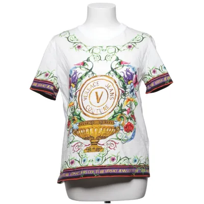 T-shirt (Wit, Meerkleurig) van Versace Jeans Couture Katoen