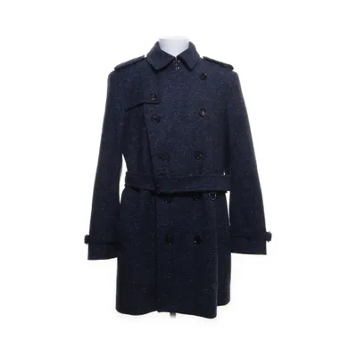Pea coat (Blue) from Burberry Wool, Nylon, Acetate