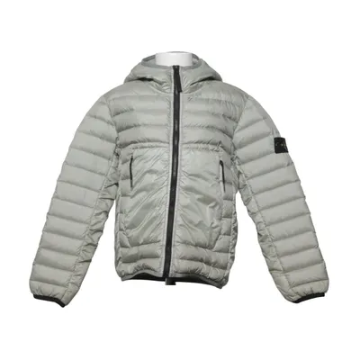 Windjack (Grijs) van Stone Island Junior Dons, Veer, Polyester