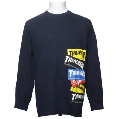 Lange mouwen shirt (Blauw, Meerkleurig) van Supreme Katoen
