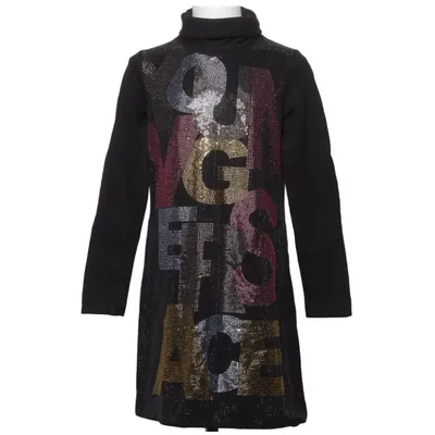 Jurk met col (Vfab46) van Young Versace Katoen, Elastaan
