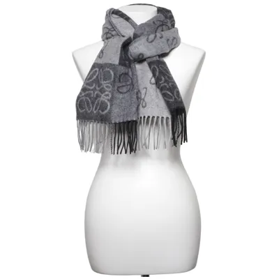 Sjaal (Grijs, Zwart) van Loewe Kasjmier, Wol
