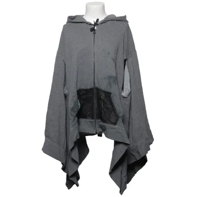 Poncho (Grå) från T by Alexander Wang Bomull, Skinn, Polyester