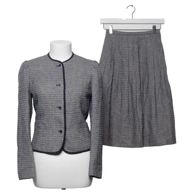 Skirt suit (Black, White) from Deréta Polyester