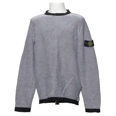 Sweater (Black, White) from Stone Island Junior Cotton