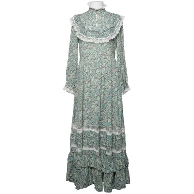 Maxi dress (Green, Blue, Multicolored) from Gucci Cotton, Polyamide, Viscose