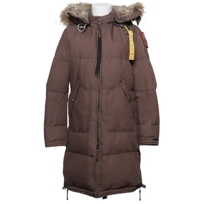 Down coat (Brown) from Parajumpers Cotton, Down, Feather, Polyamide, Polyester