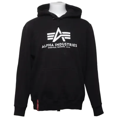 Capuchon sweater (Zwart) van Alpha Industries Katoen, Polyester