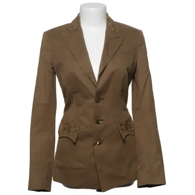 Blazer (Grün) von Jean Paul Gaultier Baumwolle, Polyurethan