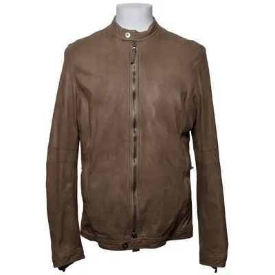 Leren jack (Beige) van MySkin Katoen, Elastaan, Leer, Polyamide
