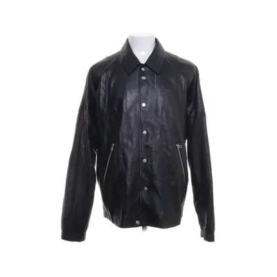 Läderjacka (Svart) från Helmut Lang Bomull, Skinn, Viskos