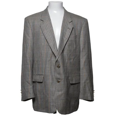 Blazer (Beige, Bruin) van Burberry Viscose, Wol